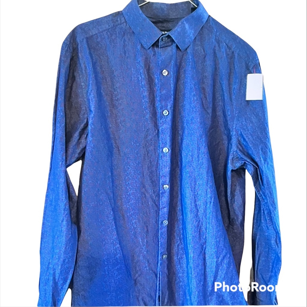 EUC BARIII SlimFit dress shirt 16-16 1/2, 34-35, L - Picture 1 of 6